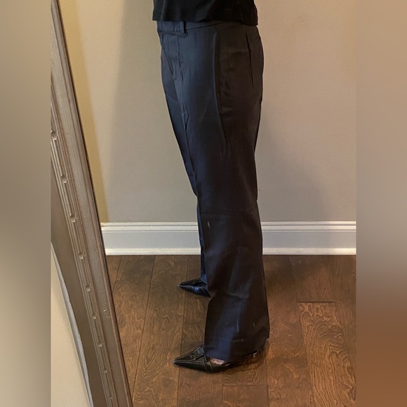 Charcoal Straight Leg Pants - Ann Taylor - Picture 2 of 7